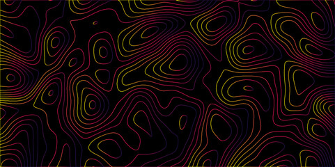 Topographic canyon geometric map relief texture with curved layers and shadow. abstract White background with a beautiful pattern, Topographic contour lines vector map seamless pattern vector.