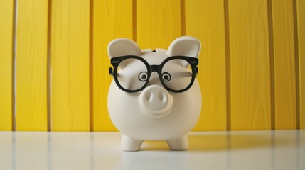 The Piggy Bank in Glasses