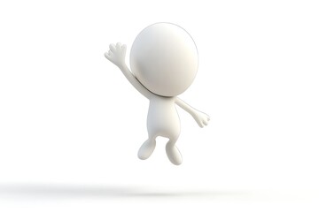 3d rendering of human people character