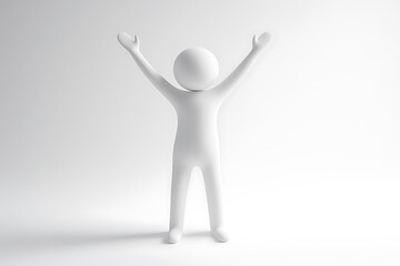 Illustration of man presenting empty space