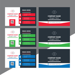 Best Corporate Creative Professional and Modern 
Business Card Template | Elegant Visiting Card Design | Company Trending Card Design Vector | Stylish Design Brand With Various Colors
