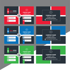 Best Corporate Creative Professional and Modern 
Business Card Template | Elegant Visiting Card Design | Company Trending Card Design Vector | Stylish Design Brand With Various Colors
