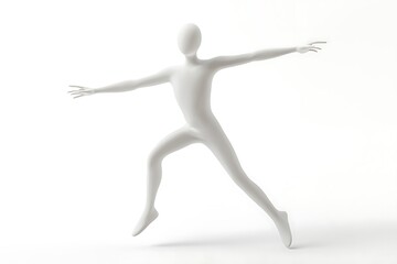 3d man waving his hand concept - 3d rendering
