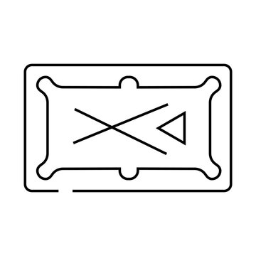 recommend clip art: snooker game line icon vector. snooker game sign. isolated contour symbol black illustration