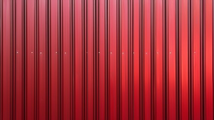 Red Metal Roof Siding Texture for Warehouse or Industrial Building Generative AI