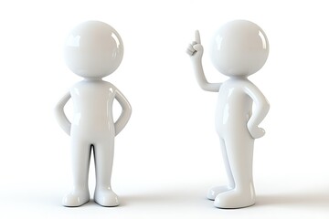 illustration of white character