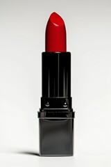 Obraz premium Bright Lipstick on White Background, Full Depth of Field, No Shadows Generative AI