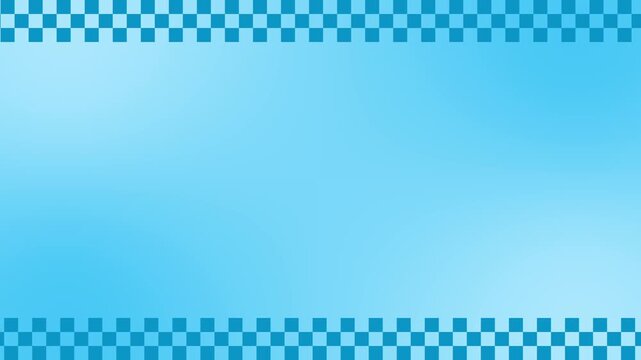 blue checkered border background