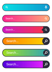 Fototapeta premium Search bar vector element design