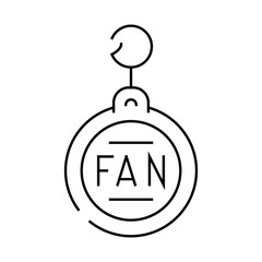 trinket accessory line icon vector. trinket accessory sign. isolated contour symbol black illustration