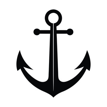 recommend clip art: Anchor Silhouette vector illustration.
