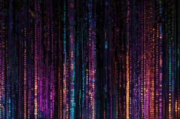 Abstract background shiny particles with colorful lights background illustration