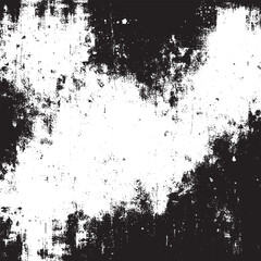 Dust and Noise Grunge: Black and white texture with small particles, debris, and scratches