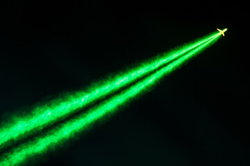 Jet Fuel Trail or Comet Streak: A Fiery Rocket Launch, Meteor Trail, or Supernatural Light Racing Through the Sky, Leaving a Radiant Trail of Light and Vapor