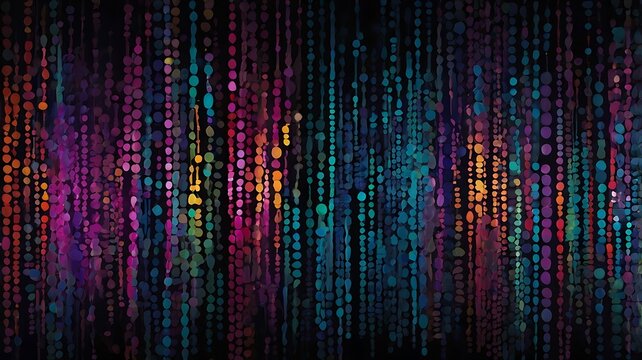 Abstract background shiny particles with colorful lights background illustration