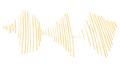 Yellow pencil lines on transparent background.