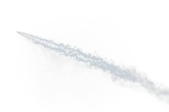 Jet Fuel Trail or Comet Streak: A Fiery Meteor, Rocket Launch, or Supernatural Event Racing Through the Night Sky, Leaving a Radiant Trail of Light and Vapor
