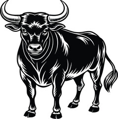 Cow cartoon character vector image. Illustration of cute cow animal fun mascot on the white background