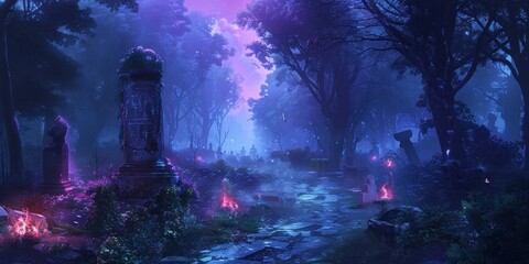 Enchanted Forest Graveyard