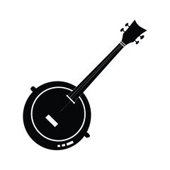 Banjo Silhouette vector illustration