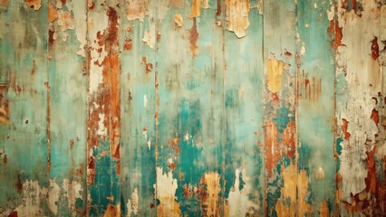 Worn, vintage-inspired background featuring a distressed, rough-hewn texture with subtle cracks, faded peeling paint, and a muted color palette evoking a sense of aged elegance.