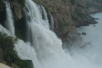 waterfall in the mountains