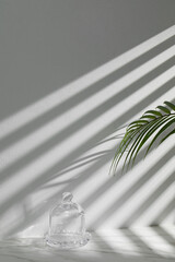 A sunny room with windows.
Background with multiple objects and shadows for different designs.