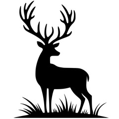 Obraz premium Silhouette of a deer