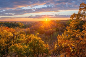 A scenic view of the autumnal equinox