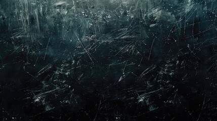 Black grunge scratched background, old film effect, dusty scary texture; space for text or design