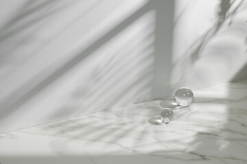 A sunny room with windows.
Background with multiple objects and shadows for different designs.