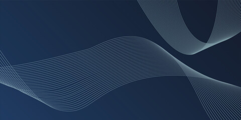 Blue gradient background wallpaper with curve line for backdrop or presentation