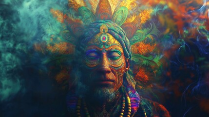 Ayahuasca compilation. Shamanic meditation. The journey of consciousness. Mystical Shaman