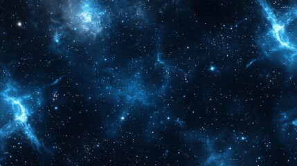 Obraz premium Galaxy Themed Background with Stars and Nebulae for Space Exploration Generative AI