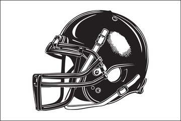 Fototapeta premium Football Helmet Silhouette, American Football Art, Sports Wall Decor, Football Helmet Cutout, Sports Silhouette, Football Player Gift, Man Cave Decor, Game Room Art, Sports Fan Gift, Football Theme Ar