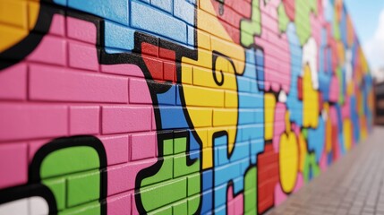 Obraz premium 'Black Friday sale with colorful graffiti-style artwork and bold, artistic sale signs' 