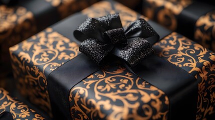 Sophisticated Black Friday backdrop featuring deep shades, elegant fonts, and subtle textures, designed for a classy and refined sale announcement.