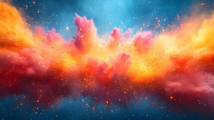 Lively Flash Sale promotion with a burst of colors, explosive graphics, and bold text, ideal for high-energy and impactful social media posts.