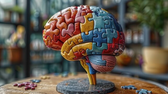 Connecting the Pieces: Human Brain with Jigsaw Puzzle Elements