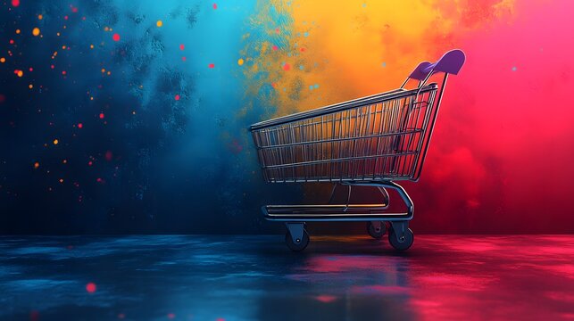 Bright and bold background with high-impact typography and vibrant graphics for a Black Friday promotion