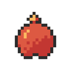 autumn apple pixel art for your needs