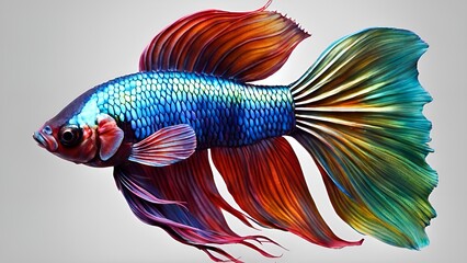 Fototapeta premium fish on black background