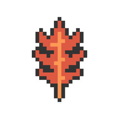 autumn leaf pixel art for your needs