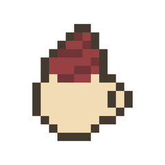 coffee ice cream pixel art for your needs