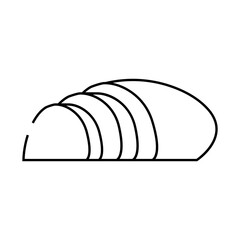 mozzarella cheese line icon vector. mozzarella cheese sign. isolated contour symbol black illustration