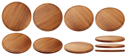 wooden Cutting Board, isolated on white background, full depth of field