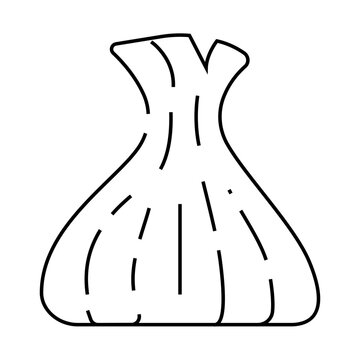 recommend clip art: khinkali traditional food line icon vector. khinkali traditional food sign. isolated contour symbol black illustration