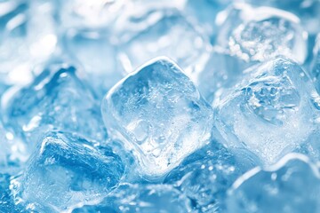 Obraz premium ice cube background, ice cube texture, ice cube wallpaper, with generative ai
