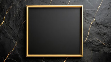 elegant Black Friday poster with a gold border, sophisticated fonts, empty space for text 