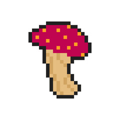 Fototapeta premium mushroom pixel art for your needs
